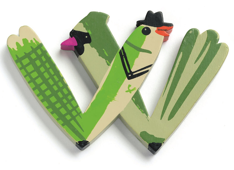 DJECO wooden letteranimal W