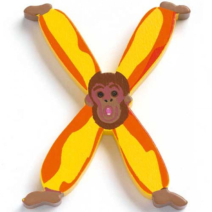 DJECO wooden letter animal X