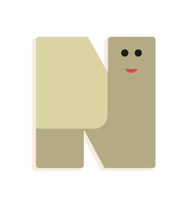 DJECO wooden letter designed animal N