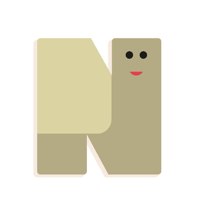 DJECO wooden letter designed animal N