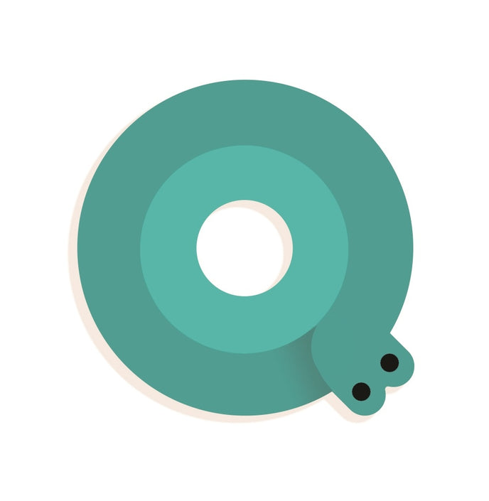 DJECO wooden letter designed animal Q