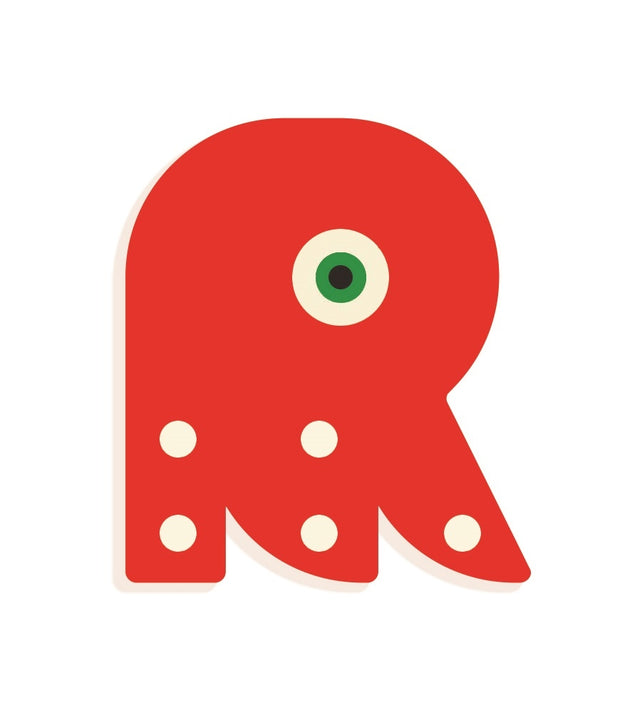 DJECO wooden letter designed animal R