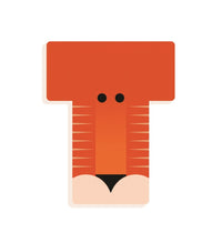 DJECO wooden letter designed animal T