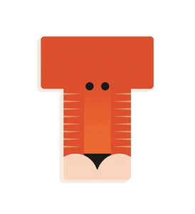 DJECO wooden letter designed animal T