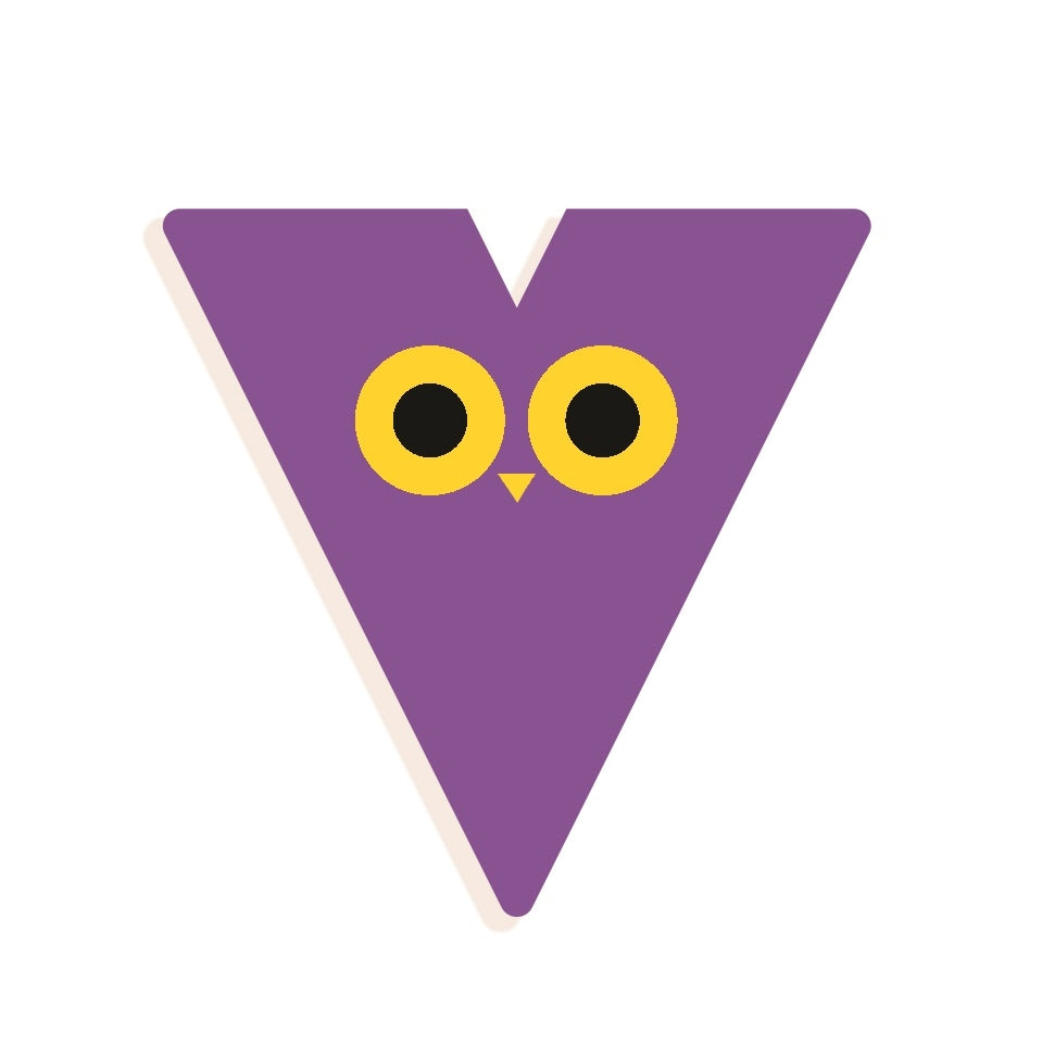 DJECO wooden letter designed animal V