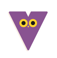 DJECO wooden letter designed animal V