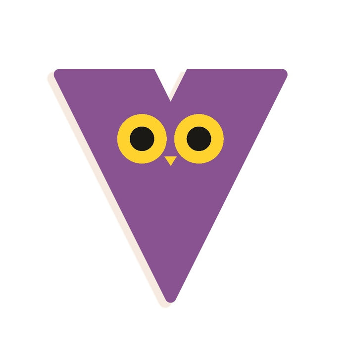 DJECO wooden letter designed animal V