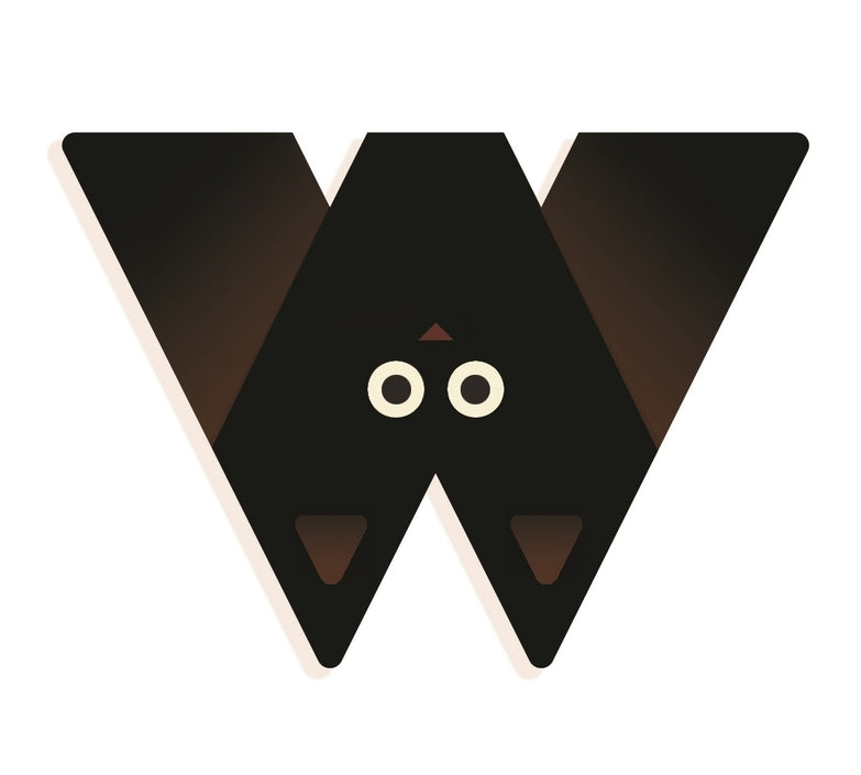 DJECO wooden letter designed animal W