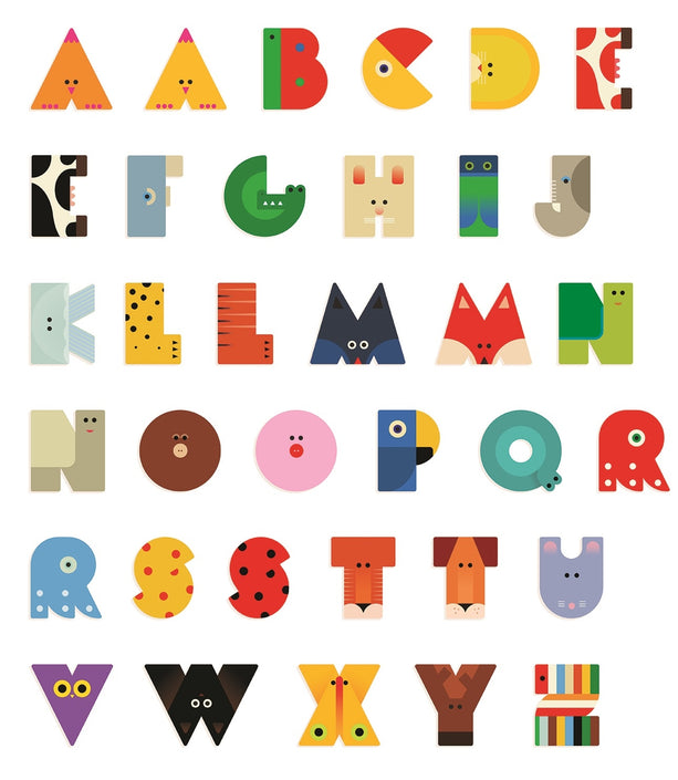 DJECO wooden letter designed animal P