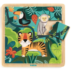 DJECO wooden puzzle Jungle 3 yrs+