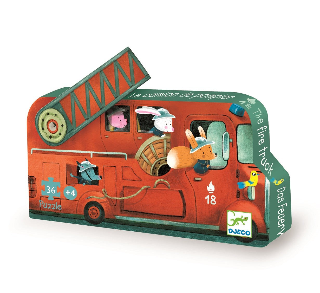 DJECO puzzle fire truck 2 yrs / 16 pcs