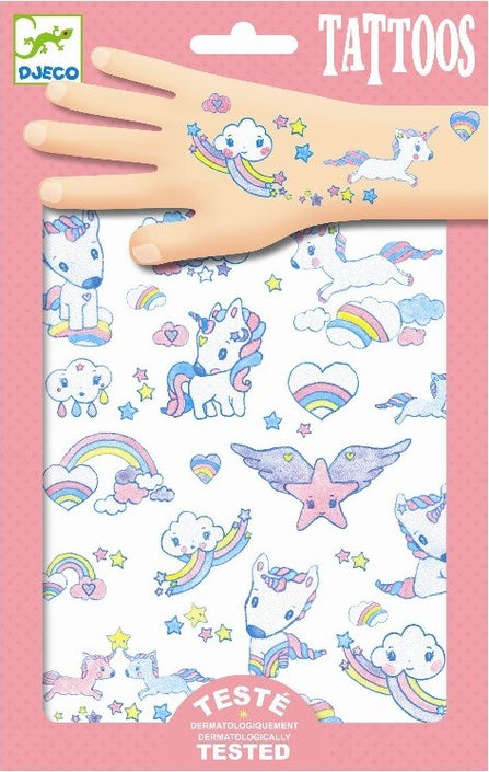 DJECO tattoos Unicorns