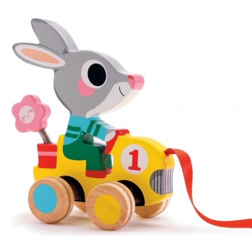 DJECO pull figure rabbit Roulapic 1 yr+