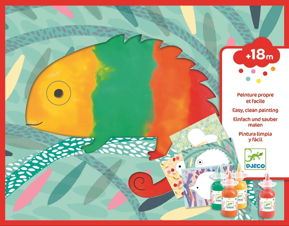 DJECO finger paint squeeze &amp; spread 18 months+