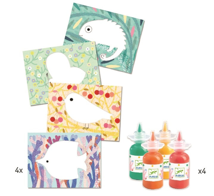 DJECO finger paint squeeze &amp; spread 18 months+