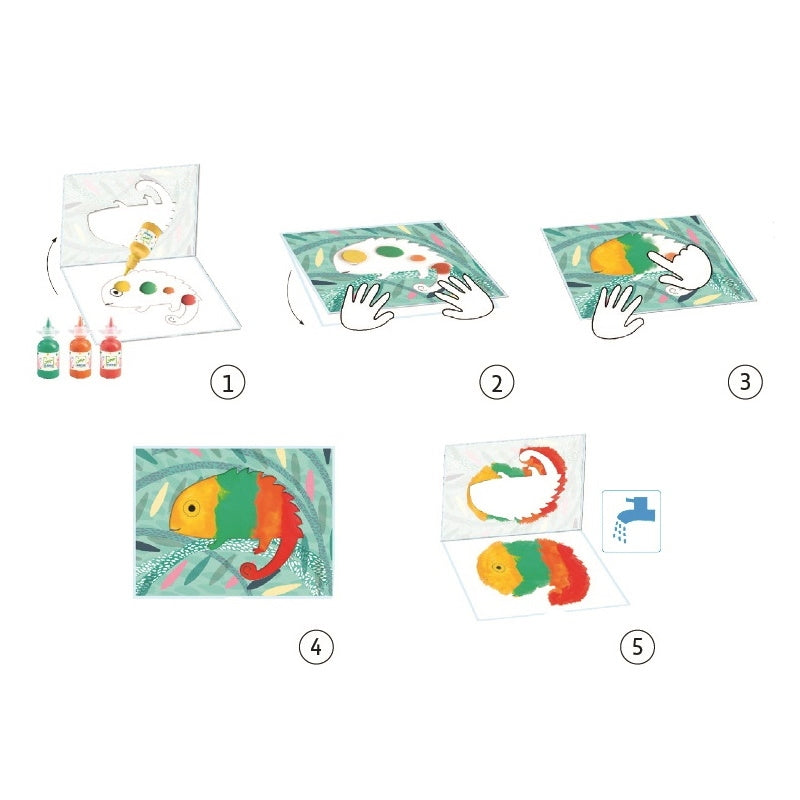 DJECO finger paint squeeze &amp; spread 18 months+