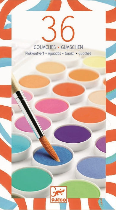 DJECO watercolor panel 36 colours