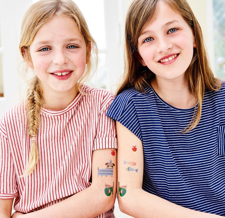 Petit Monkey glow in the dark tattoos Leopard