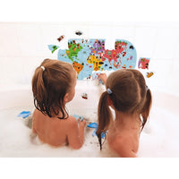 JANOD bath puzzle World map 3yrs+