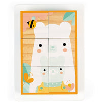 JANOD block puzzle Animals 12 months+ / 6 pcs