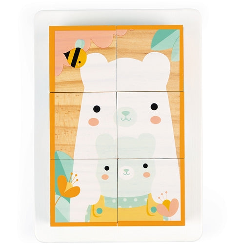 JANOD block puzzle Animals 12 months+ / 6 pcs