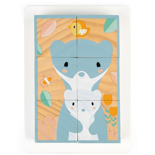 JANOD block puzzle Animals 12 months+ / 6 pcs