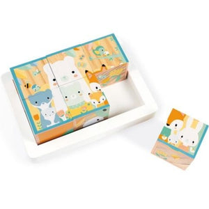 JANOD block puzzle Animals 12 months+ / 6 pcs