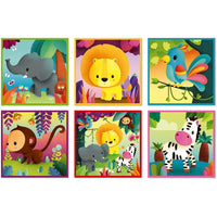 JANOD block puzzle jungle animals 2 yrs+ / 9 pcs