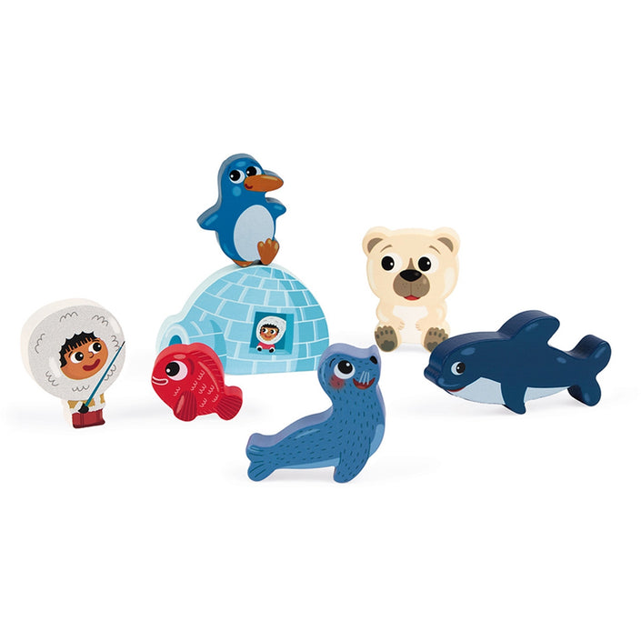 JANOD chunky puzzle North Pole 18 months+