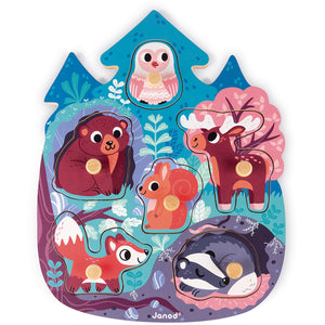 JANOD button puzzle forest 18 months +