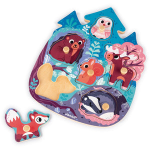 JANOD button puzzle forest 18 months +