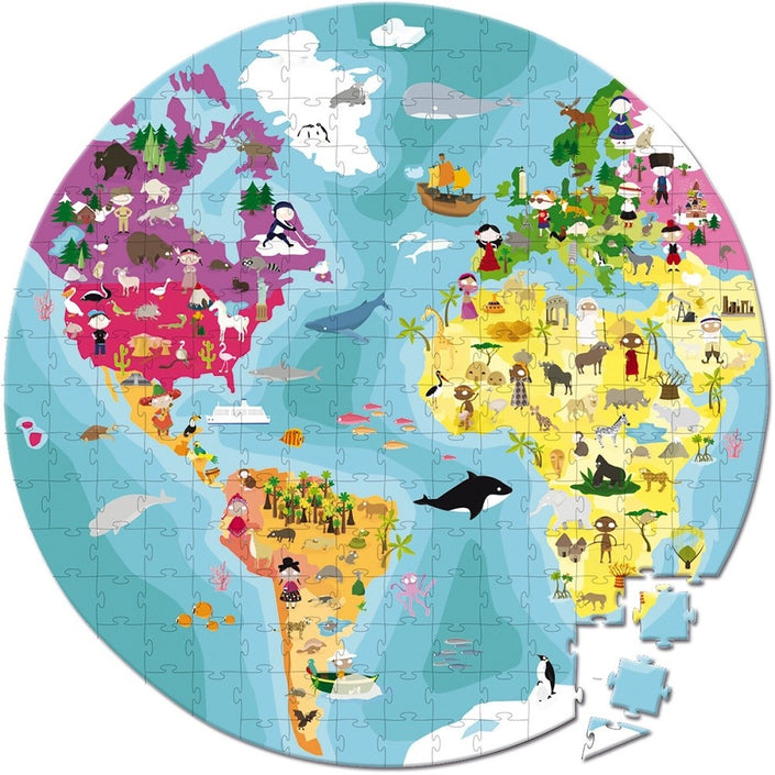 JANOD puzzle Earth 6 yrs / 208 pcs