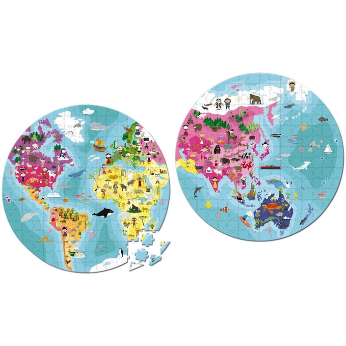 JANOD puzzle Earth 6 yrs / 208 pcs