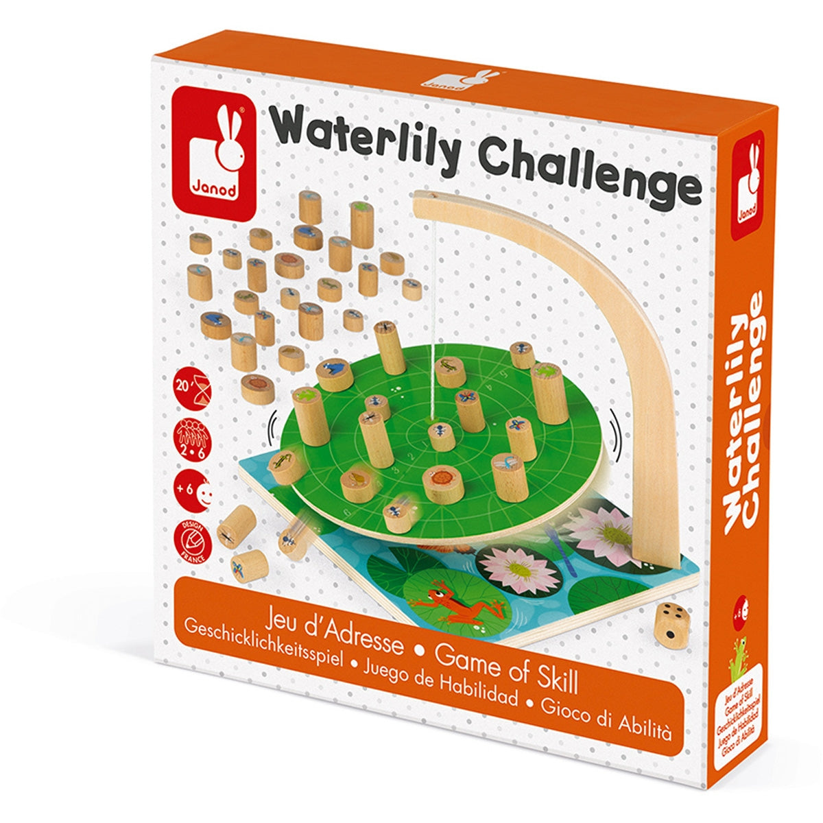 JANOD balance game water lily challenge 6 yrs+