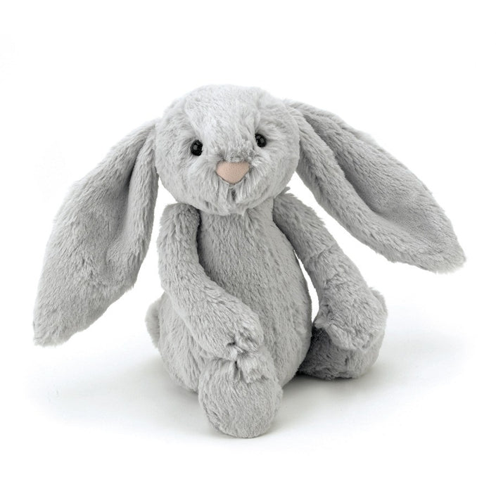 Jellycat cuddly toy Bashful bunny silver