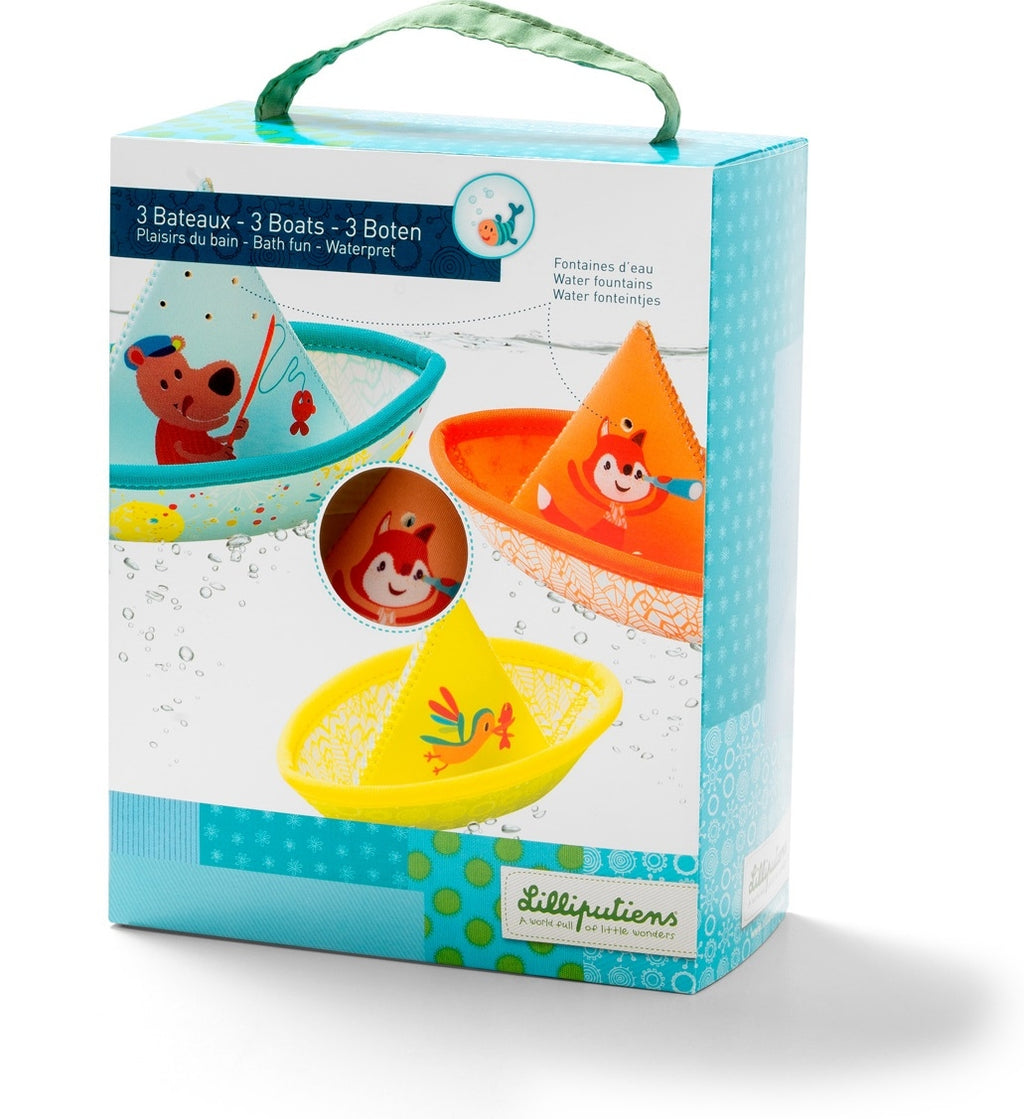 Lilliputiens bath toys boats 6 months 5414834867725