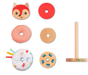 Lilliputiens stacking tower fox Alice 9 months+