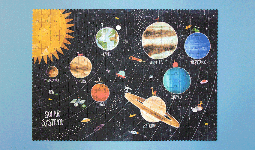 LONDJI puzzle discover the planets 6 yrs+ / 200 pcs