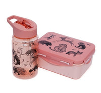 Petit Monkey lunch box Black animals