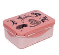 Petit Monkey lunch box Black animals