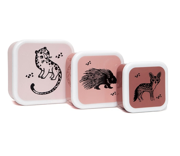 Petit Monkey drum set Black animals 12 x 12 cm