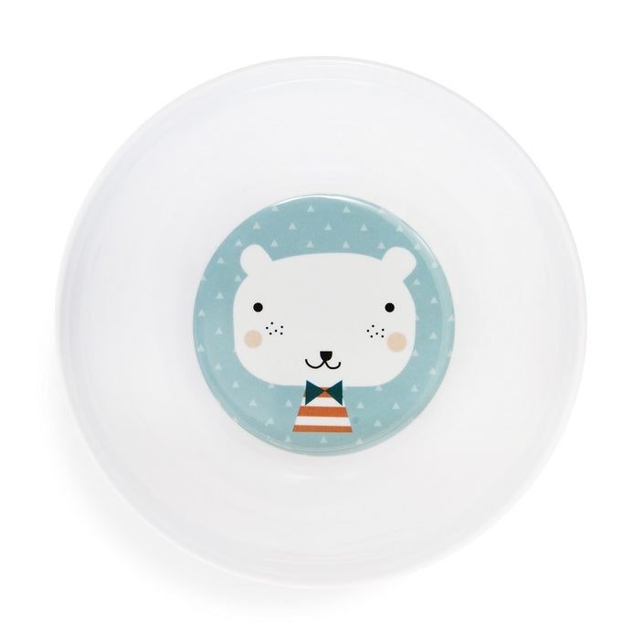 Petit Monkey melamine bowl bear triangles