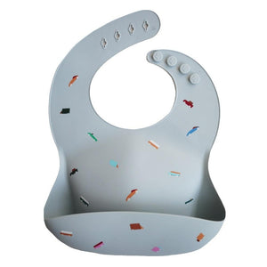 Mushie silicone bib Retro cars