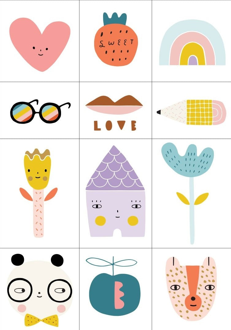 Petit Monkey notebook Rainbow Girl