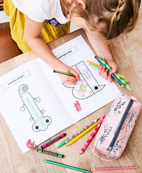 Petit Monkey pouch tiger white