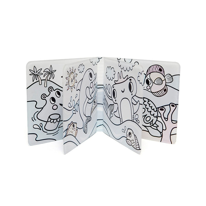 Petit Monkey magic bath book sea