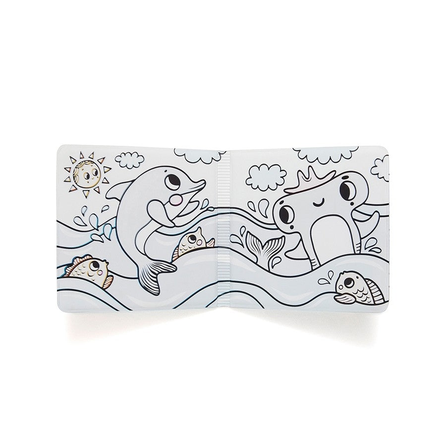 Petit Monkey magic bath book sea