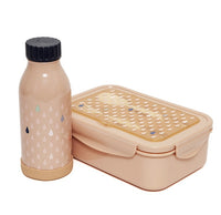 Petit Monkey thermos flask stainless steel drops peach