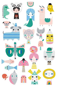 Petit Monkey glow in the dark tattoos Leopard