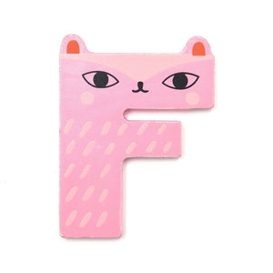 Petit Monkey wooden letter F